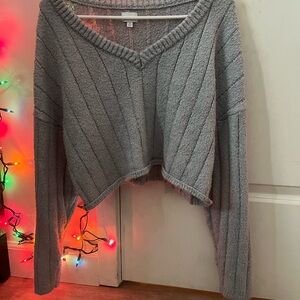 Pacsun Charcoal V-Neck Sweater